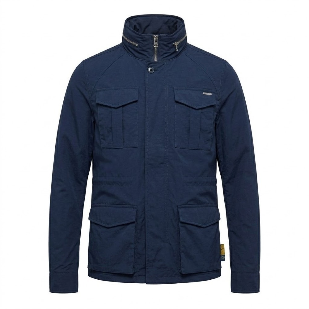 Scotch & Soda Amsterdams Blauw Mens Navy Blue Field Jacket Size Small